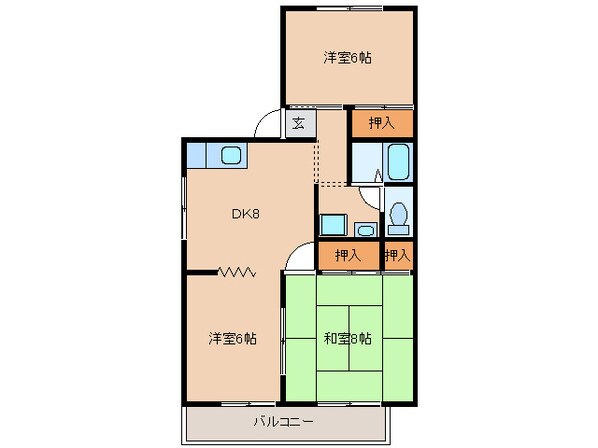 パークサイド鈴の物件間取画像